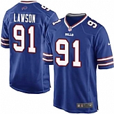 Nike Men & Women & Youth Bills #91 Lawson Blue Team Color Game Jersey,baseball caps,new era cap wholesale,wholesale hats
